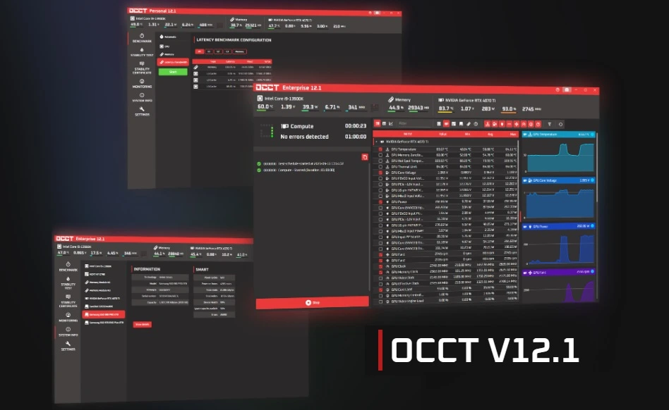 Testy obciążeniowe i stress testy w programie OCCT Radom